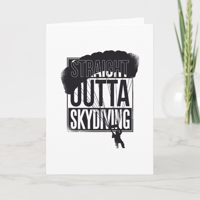 Carte Straight Outlet Skydiving (Devant)
