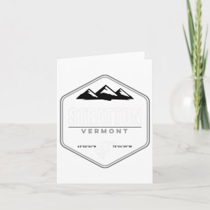 Carte Stratton Vermont Snowboard T Shirt