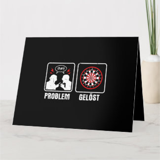 Carte Streit Darts Problème Résolu Joueur de fléchettes 