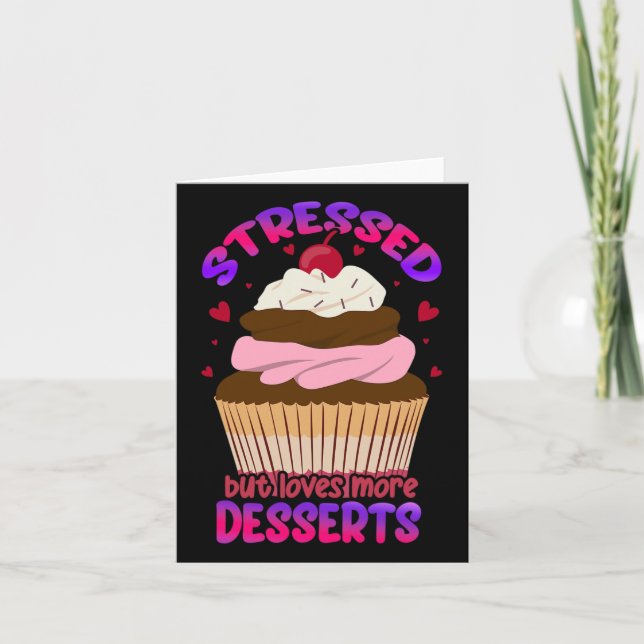 Carte Stress Mais aime plus Desserts Stress Sensibilisat (Devant)