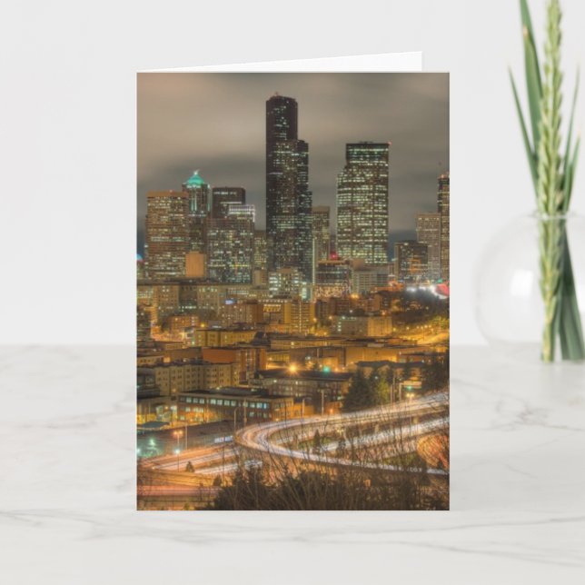 Carte Stries claires des voitures la nuit (Devant)