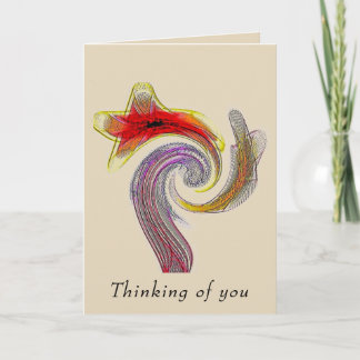 Carte "Strikingly Flamboyant" 5x7 Blank Card w/Envelope