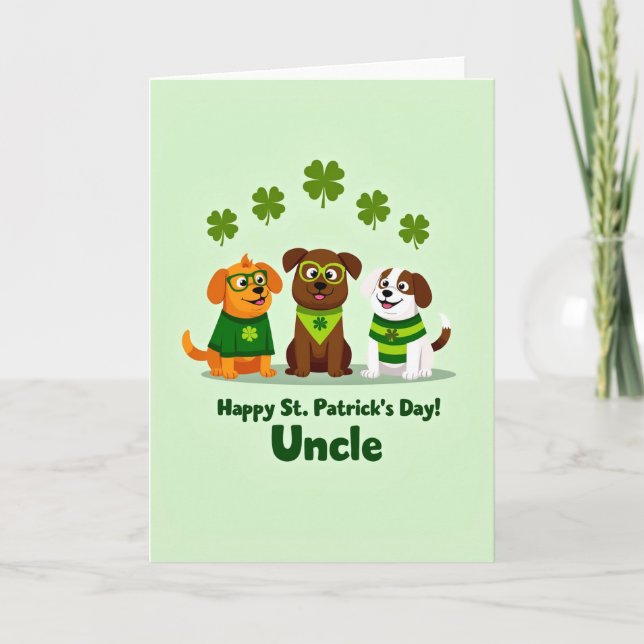 Carte Striped Dogs Patrick Card (Devant)