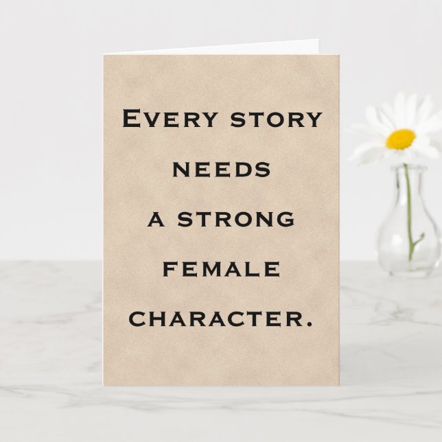 Carte Strong Female Character Role Model Mother's Day (Petite plante)