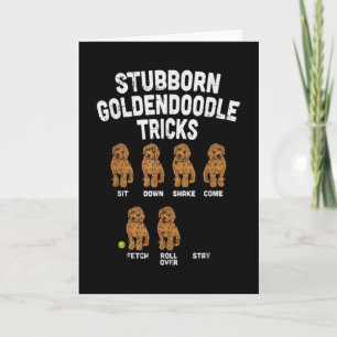 Carte Stubborn Goldendoodle Tricks Funny Dog Trainer Mam