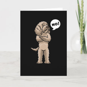 Carte Stubborn Labradoodle Dog