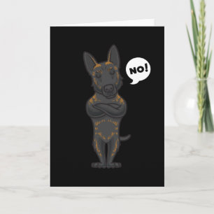 Carte Stuborn Hollandse Herdershond Dog Funny Chien Fan
