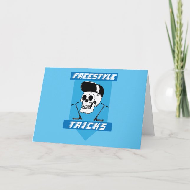 Carte Stunt Scooter Free Rider Traces (Devant)