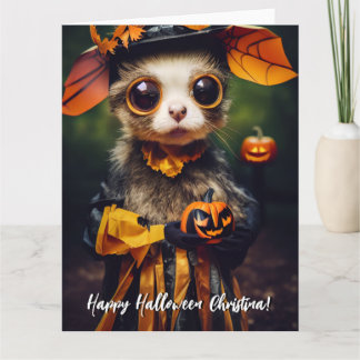 Carte Style artisanal mignon Automne Citrouille Hallowee