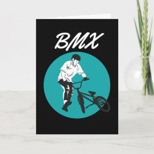 Carte Style BMX Rétro Motard Cool