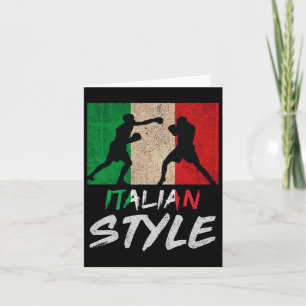 Carte Style Boxe Italienne Pride Boxe Mens Boys