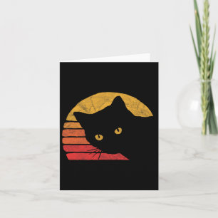 Carte Style Chat 80vintage Retro Design détendu