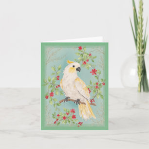Carte Style Chinoiserie Cockatoo Peinture Papeterie
