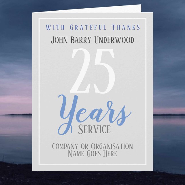 Carte Style de certificat d'attribution de service long (Créateur téléchargé)