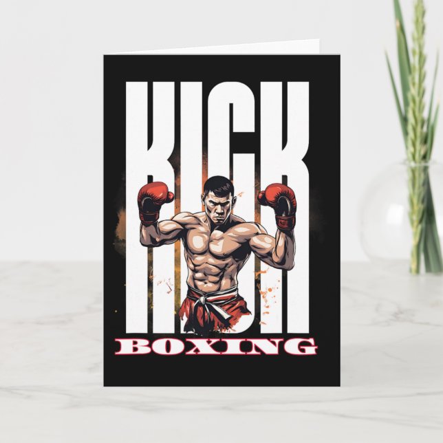Carte Style de combat de kickboxing (Devant)