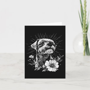 Carte Style de tatouage Amoureux des chiens rétrograde T