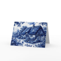 Style Fleur Bleue Cottage Anglais de Campagne Rose