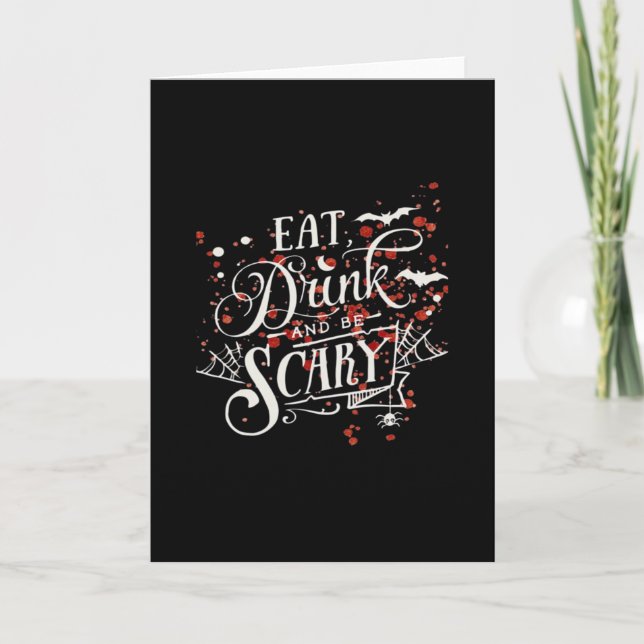 Carte Style graphique esthétique effrayant d'Halloween s (Devant)