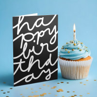 Style noir blanc affaires heureux anniversaire