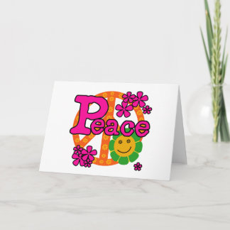 Carte Style Paix des années 60