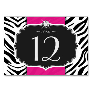 Carte stylée Zebra pour Mariage d'impression