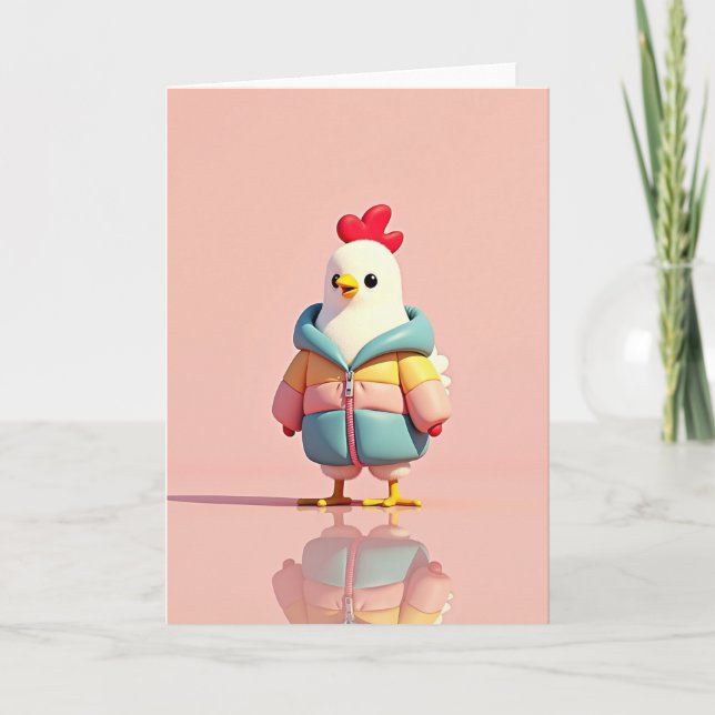 Carte Stylish Little Bird Friend Card (Devant)