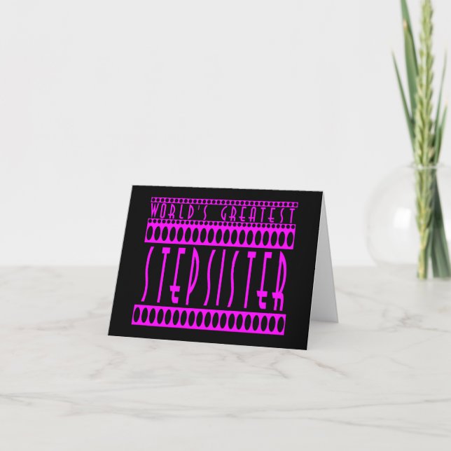 Carte Stylish Stepsisters : La plus grande soeur du mond (Devant)