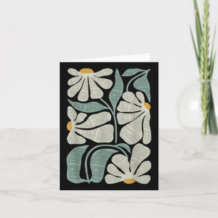 Carte Subtle Boho Flowers Anti Trump, Kamala Harris Vote