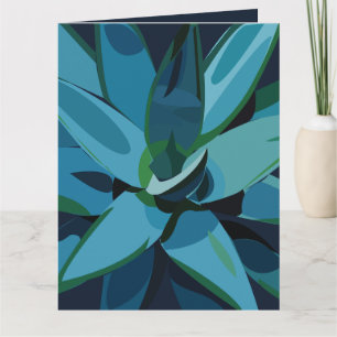 Carte Succulentes Agave Bleu Cactus Succulentes