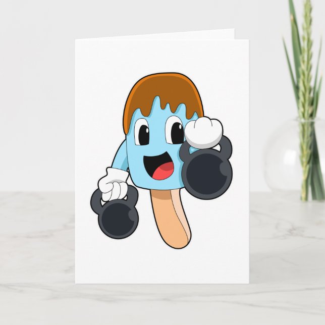 Carte Sucette glacée à l'entraînement en force avec Halt (Devant)