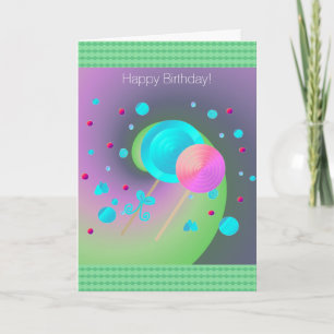 Carte Sucettes et bonbons
