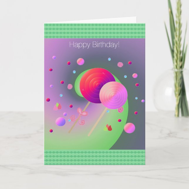 Carte Sucettes et bonbons (Devant)