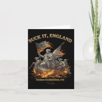 Carte Suck It England Drôle 4 juillet George