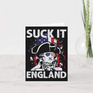 Carte Suck It England Drôle 4 juillet Memorial Day