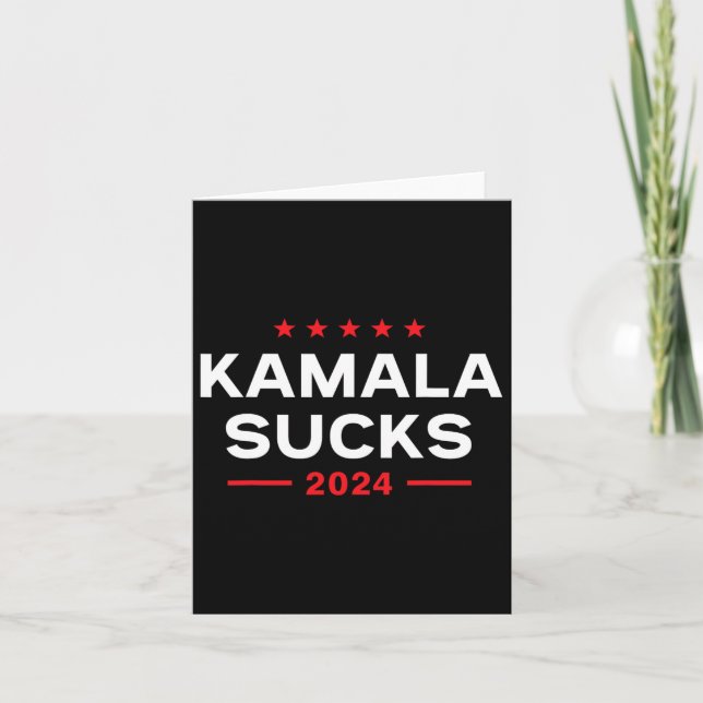 Carte Sucks 2024 Anti Kamala Harris (Devant)