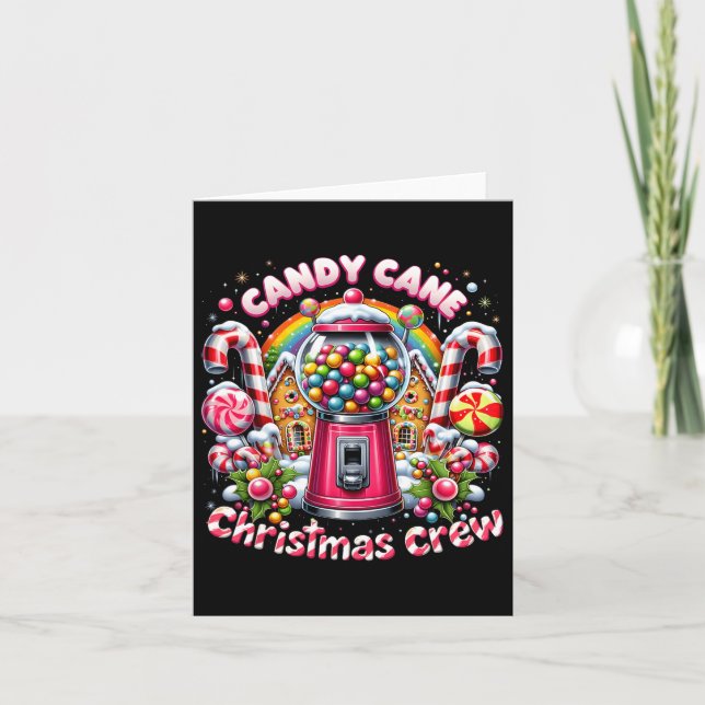 Carte Sucre de canne de Noël Crew House Candy Sécurité C (Devant)