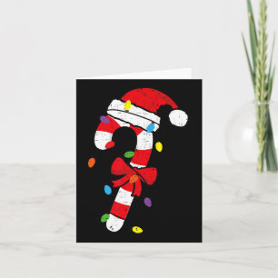 Carte Sucre de canne de Noël Père Noël Xmas Enfants Enfa