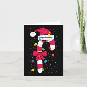 Carte Sucre de canne Éclairage de Noël Famille Correspon