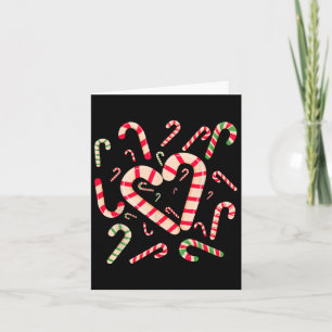 Carte Sucre de canne Rouge Et Blanc Père Noël Noël Funny
