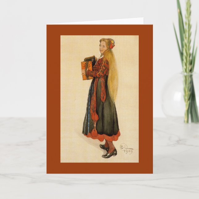 Carte Suédoise Jouer Accordion (Devant)