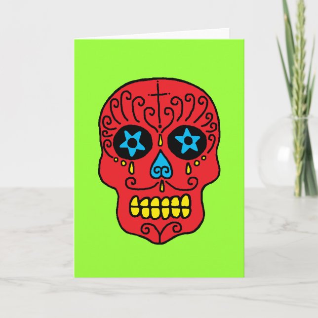 Carte Sugar Skull Man (Devant)
