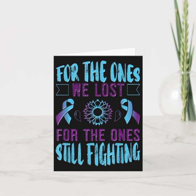 Carte Suicide Awareness Suicide Prevention Suprt Survivo (Devant)