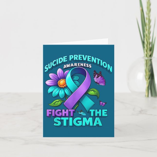 Carte Suicide Prevention Suprt Fight Stigma Suicide Awar (Devant)