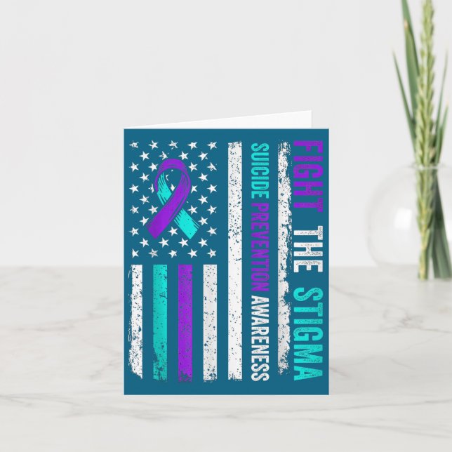 Carte Suicide Prevention Suprt Fight Stigma Suicide Awar (Devant)