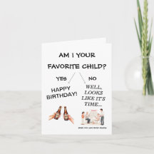 Suis-je votre enfant préféré ? Papa drôle Joyeux A