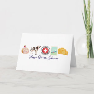 Carte Suisse Allemand Joyeux Anniversaire, Häppi Geburri
