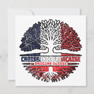 Carte Suisse Français suisse France Arbre Racines Drapea