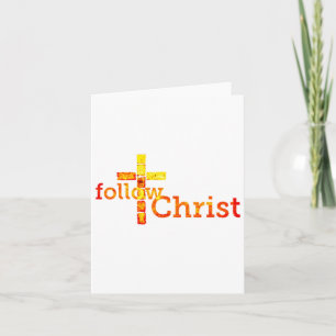 Carte Suivez Christ Jésus Le Messie Matthieu 4 19 Luc