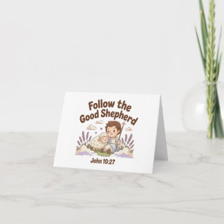 Carte Suivez Le Bon Pasteur Christian