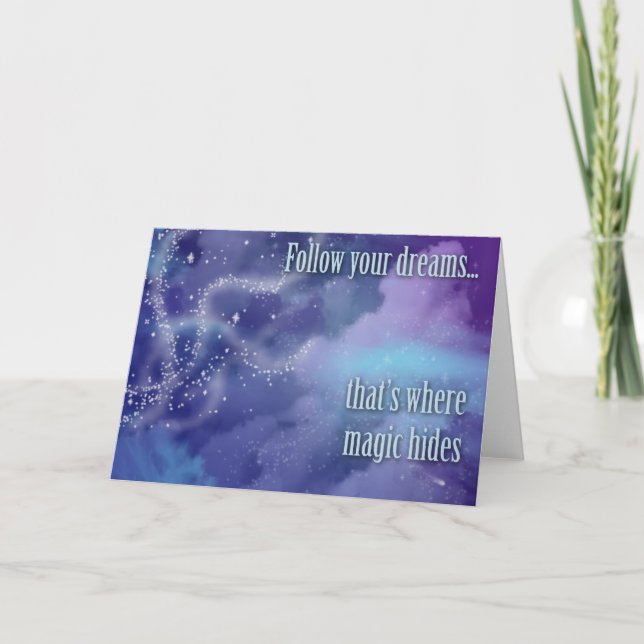 Carte Suivez vos rêves... (Devant)
